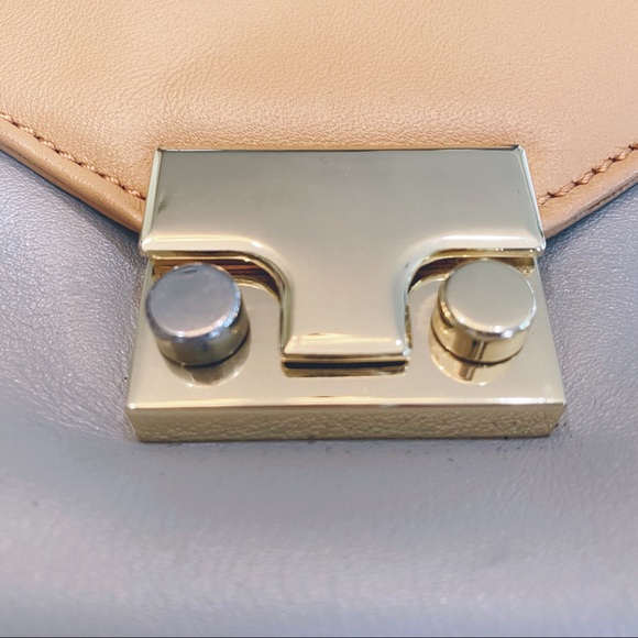 Loeffler Randall Leather Purse Bag Tan/Gray - Picture 5 of 16